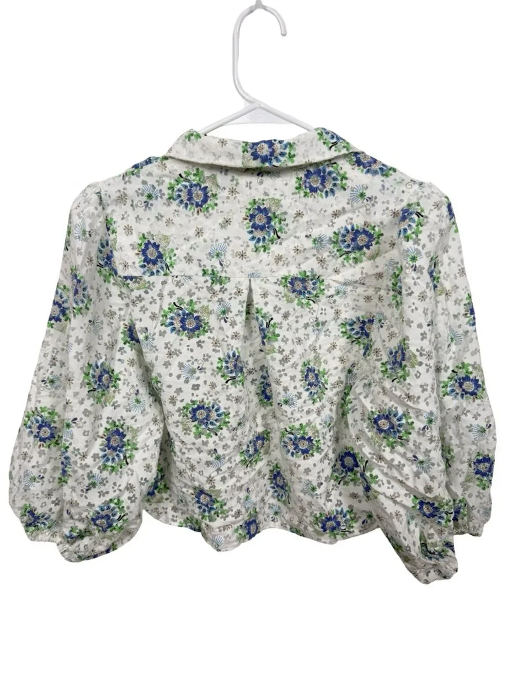 Zara cropped button